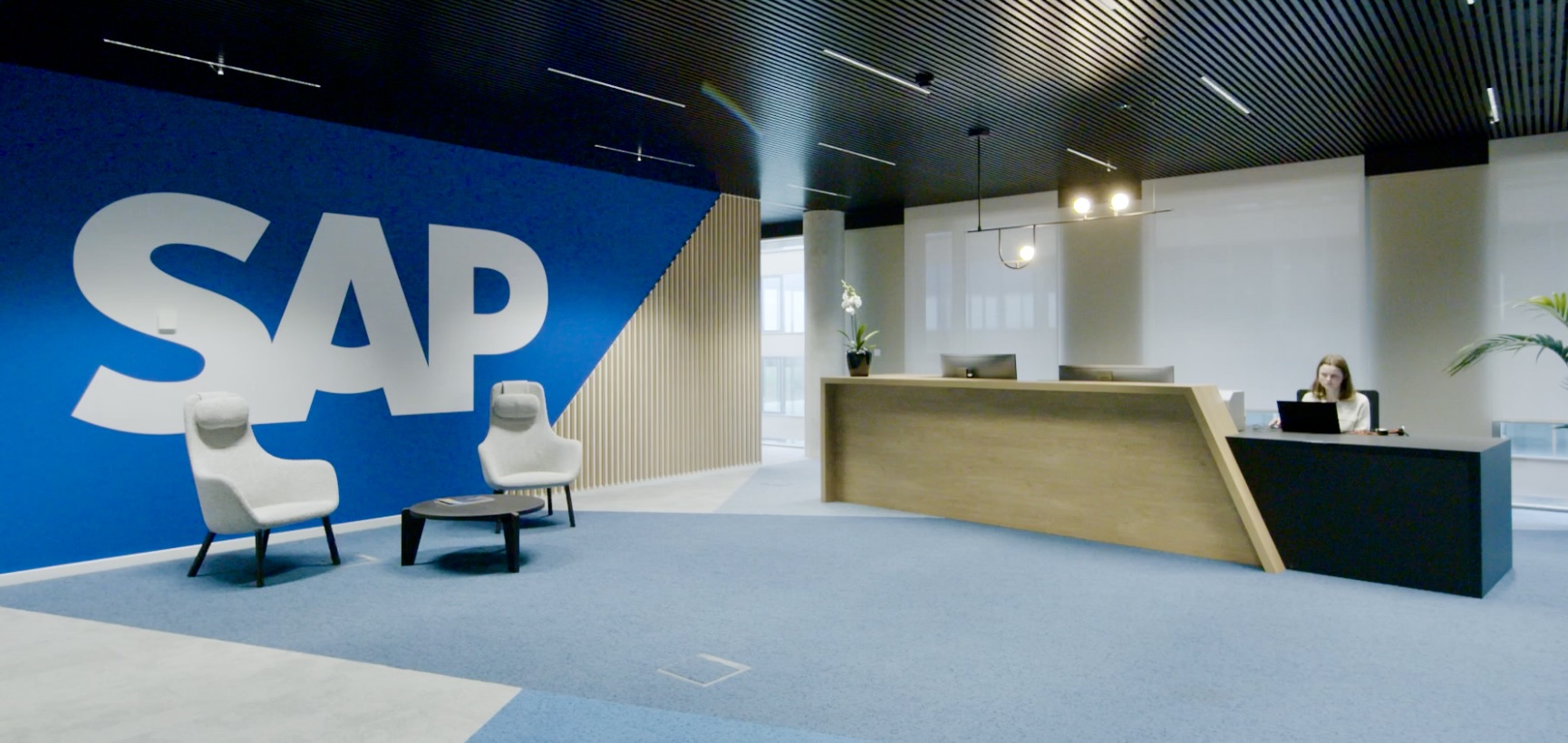 SAP kantoor België Diegem inkomhal